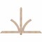 Ekena Millwork Redmond Smooth Timber Gable Bracket, Douglas Fir, 72"W x 45"H x 3 1/2"D x 3 1/2"F, 15/12 Pitch GBW072X45X0404RED00SDF - alternate 1